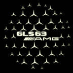 MERCEDES BENZ GLS 63 AMG LOGO PROJECTOR LIGHTS  (quantity 1 = 1 sets/2 door lights)Nr.03f029