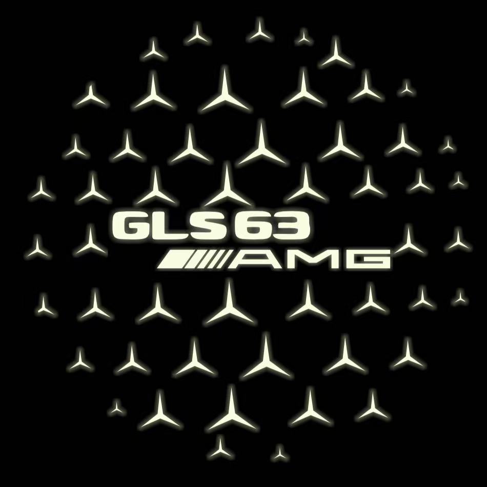 MERCEDES BENZ GLS 63 AMG LOGO PROJECTOR LIGHTS  (quantity 1 = 1 sets/2 door lights)Nr.03f029