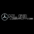 MERCEDES BENZ ML 63 AMG LOGO PROJECTOR LIGHTS  (quantity 1 = 1 sets/2 door lights)Nr.03f09