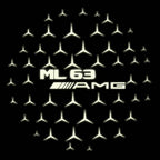 MERCEDES BENZ ML 63 AMG LOGO PROJECTOR LIGHTS  (quantity 1 = 1 sets/2 door lights)Nr.03f010