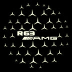 MERCEDES BENZ R 63 AMG LOGO PROJECTOR LIGHTS  (quantity 1 = 1 sets/2 door lights)Nr.03f027