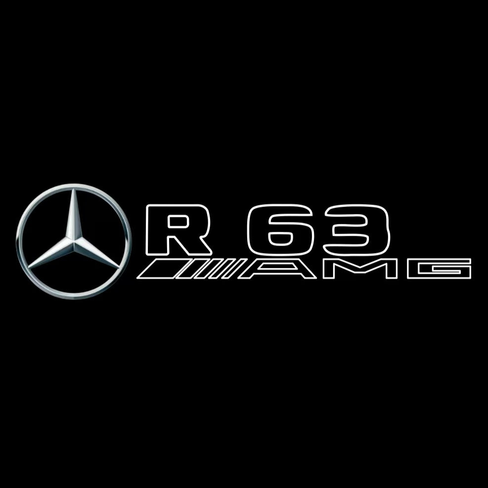 MERCEDES BENZ R 63 AMG LOGO PROJECTOR LIGHTS  (quantity 1 = 1 sets/2 door lights)Nr.03f025