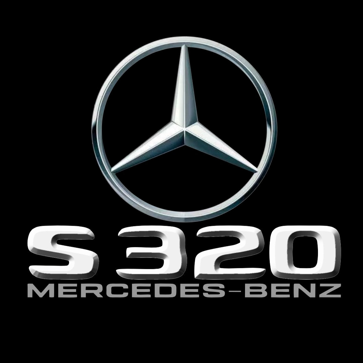 MERCEDES BENZ S 320 LOGO PROJECTOR LIGHTS  (quantity 1 = 1 sets/2 door lights)Nr.03f022