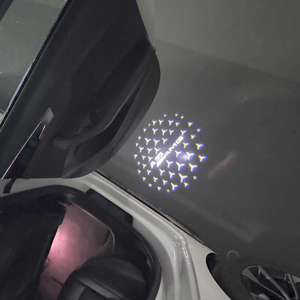 MERCEDES BENZ A35 AMG  LOGO PROJECTOR LIGHTS  (quantity 1 = 1 sets/2 door lights)Nr.03f023