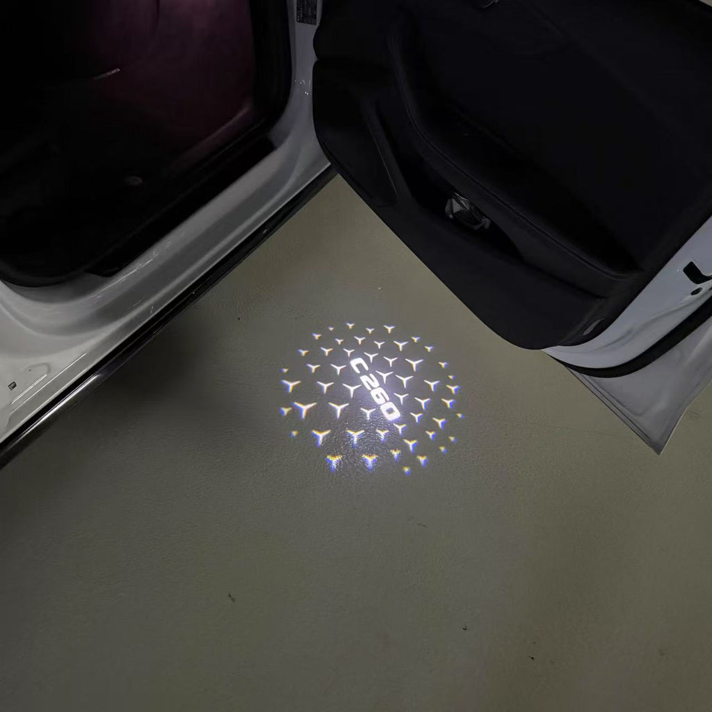 MERCEDES BENZ  C 260 LOGO PROJECTOT LIGHTS  (quantity 1 = 1 sets/2 door lights)Nr.03f032