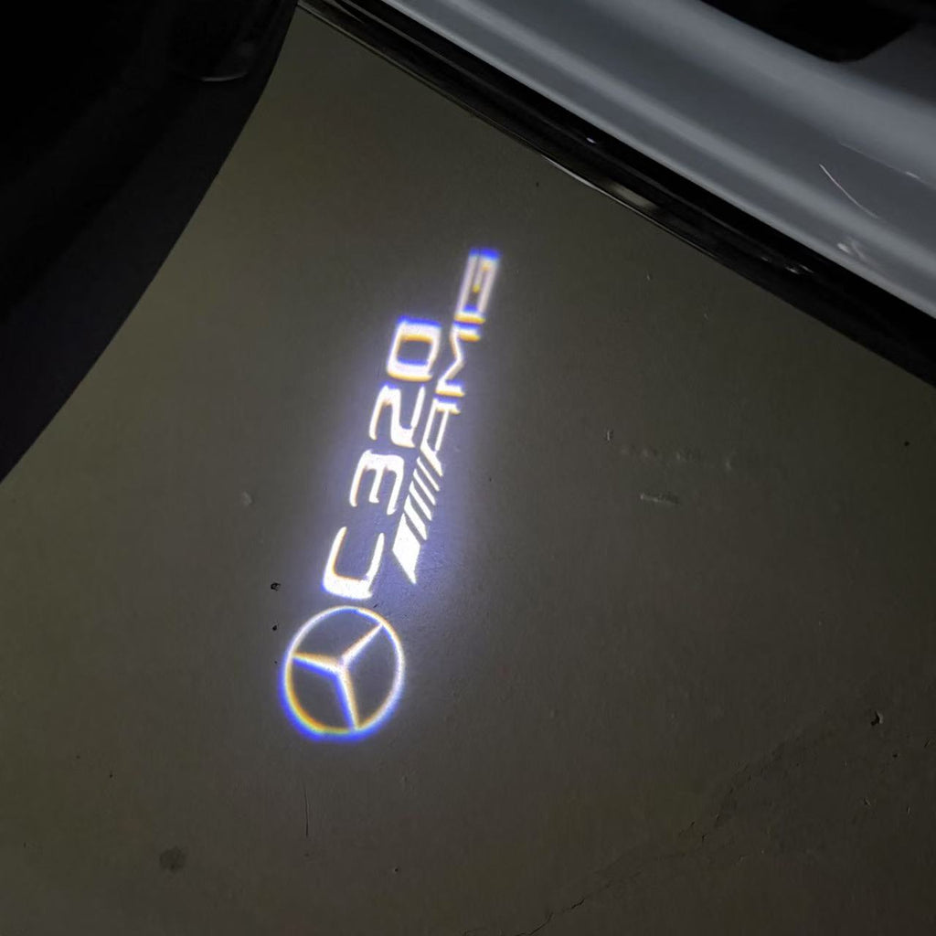 MERCEDES BENZ  C 320 AMG LOGO PROJECTOT LIGHTS  (quantity 1 = 1 sets/2 door lights)Nr.03f039