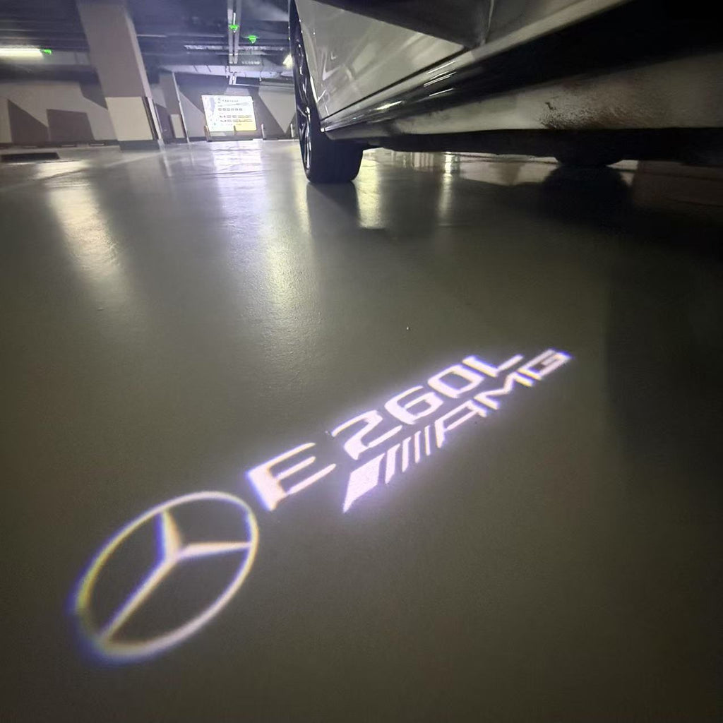 MERCEDES BENZ E 260L AMG LOGO PROJECTOT LIGHTS  (quantity 1 = 1 sets/2 door lights)Nr.03f026