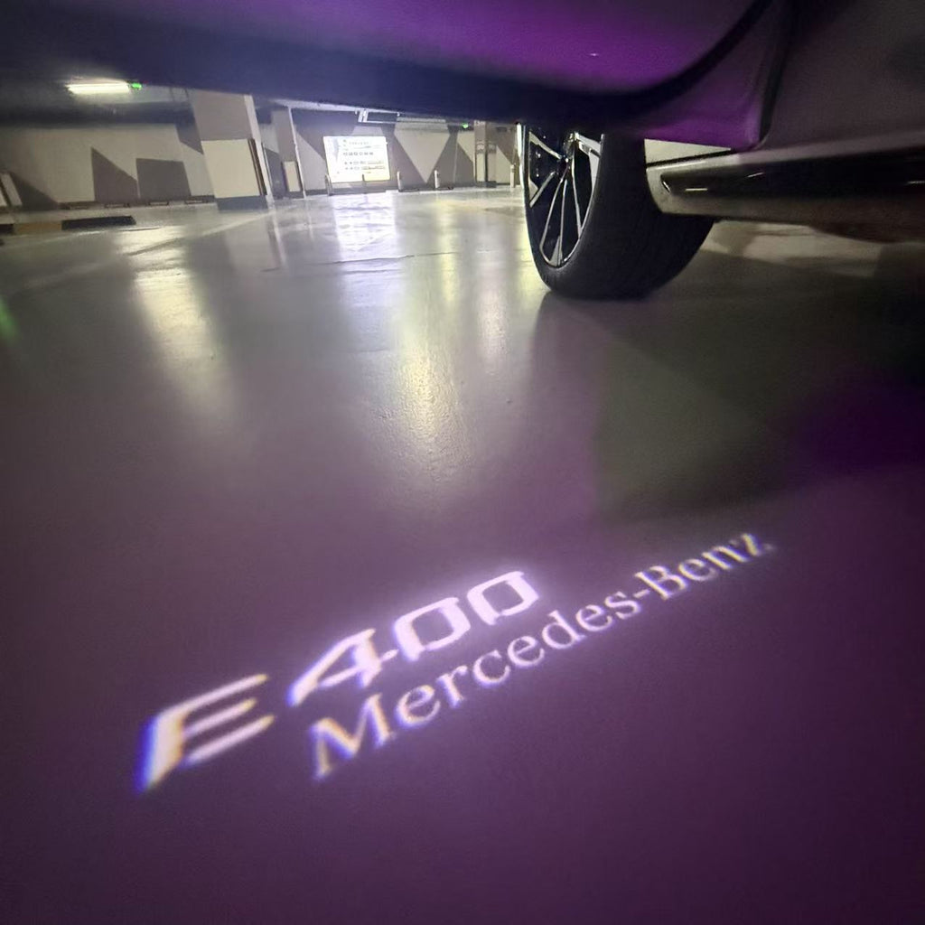 MERCEDES BENZ E 400 LOGO PROJECTOT LIGHTS  (quantity 1 = 1 sets/2 door lights)Nr.03f048