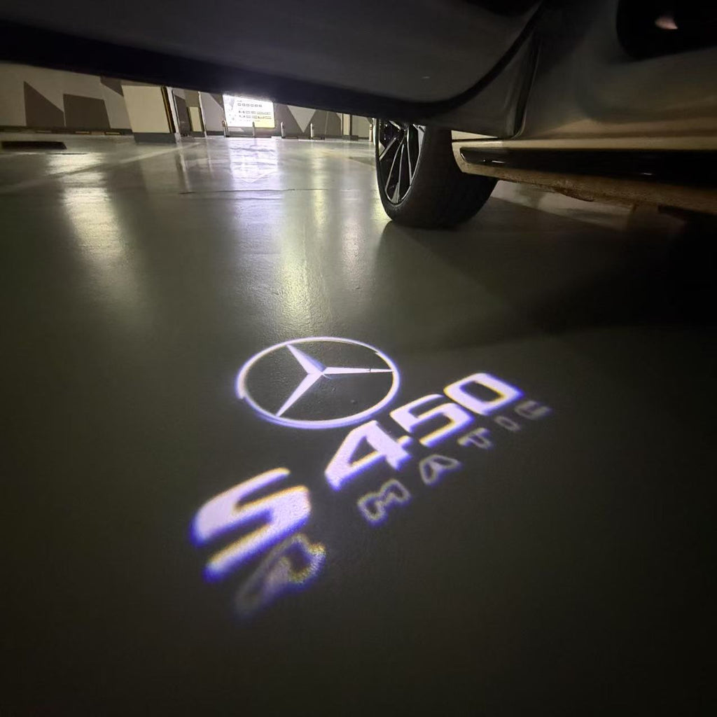 MERCEDES BENZ S 450 LOGO PROJECTOR LIGHTS  (quantity 1 = 1 sets/2 door lights)Nr.03f035