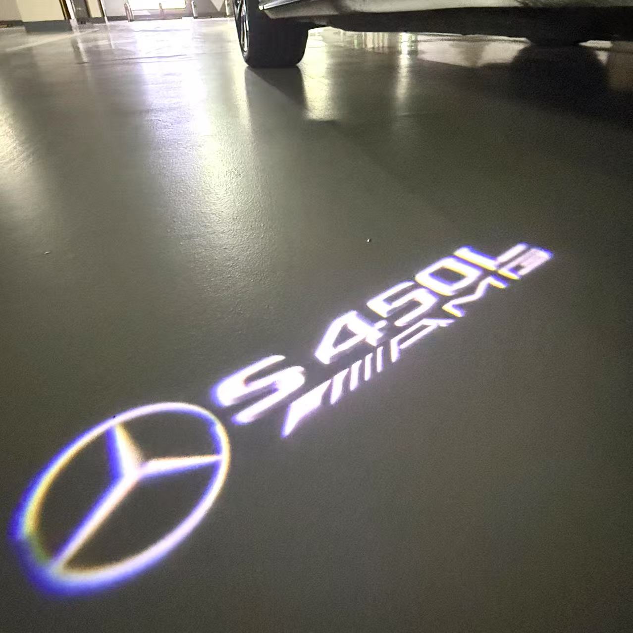 MERCEDES BENZ S 450L LOGO PROJECTOR LIGHTS  (quantity 1 = 1 sets/2 door lights)Nr.03f036