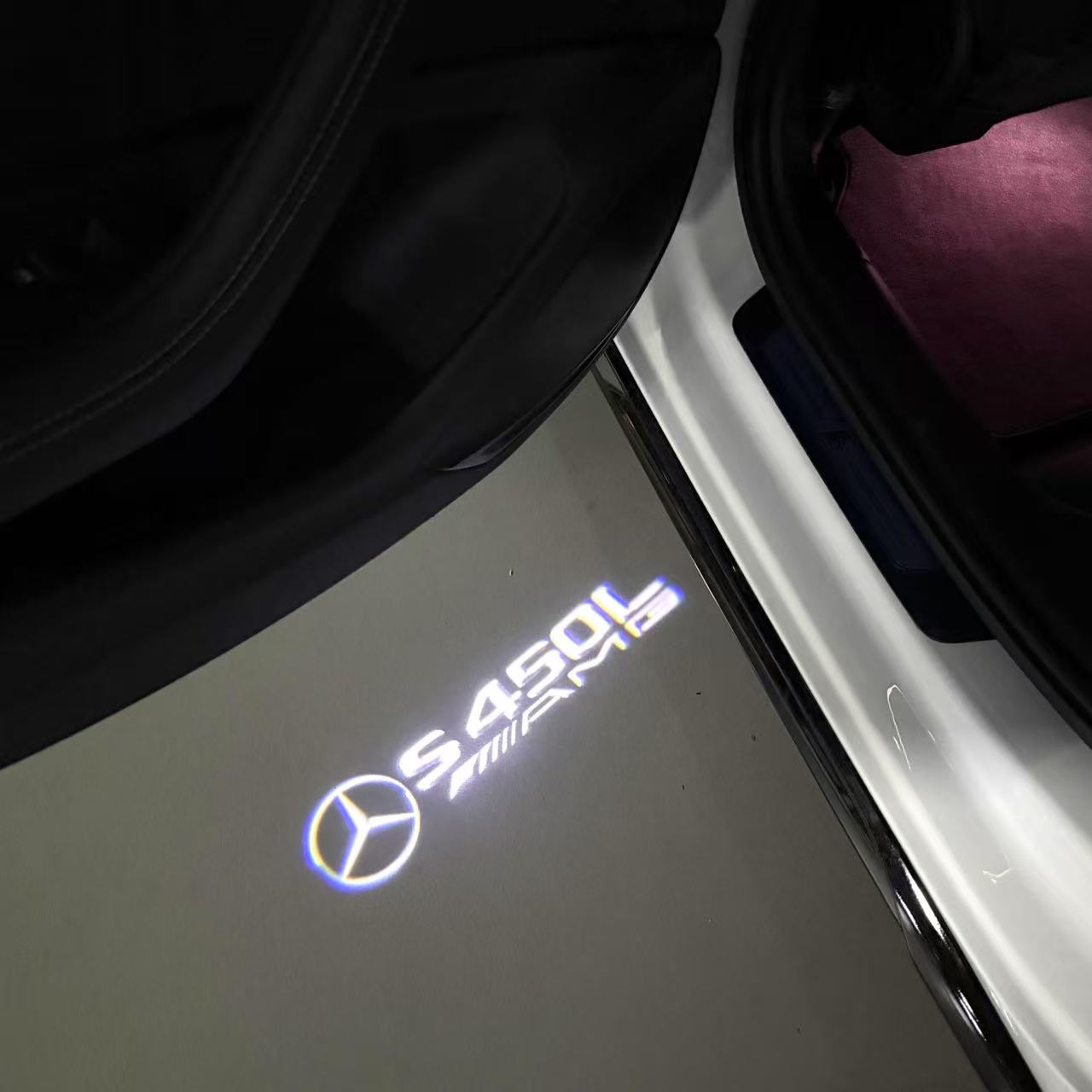 MERCEDES BENZ S 450L LOGO PROJECTOR LIGHTS  (quantity 1 = 1 sets/2 door lights)Nr.03f036
