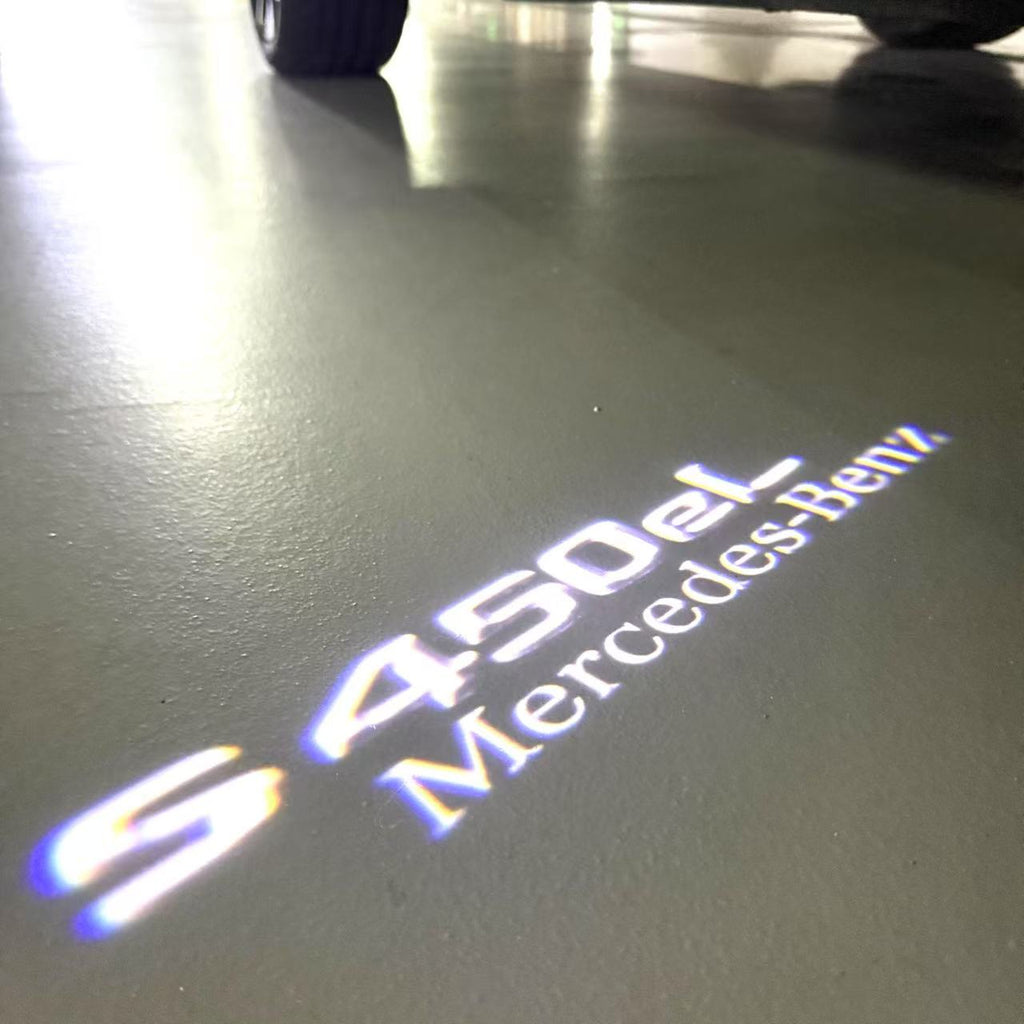 MERCEDES BENZ S 450 LOGO PROJECTOR LIGHTS  (quantity 1 = 1 sets/2 door lights)Nr.03f038