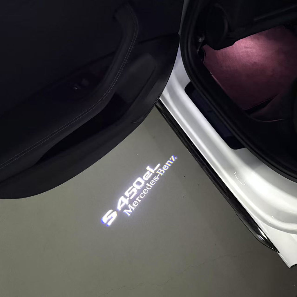 MERCEDES BENZ S 450 LOGO PROJECTOR LIGHTS  (quantity 1 = 1 sets/2 door lights)Nr.03f038