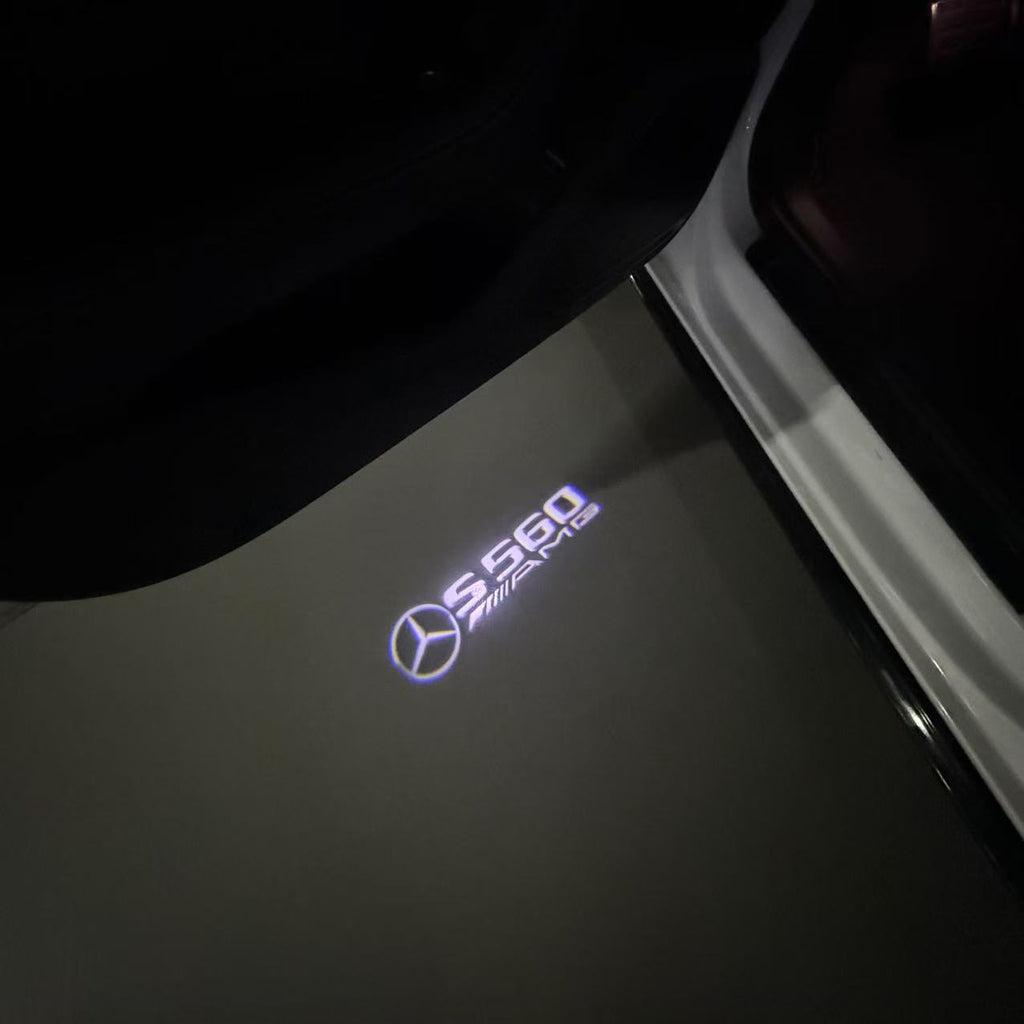 MERCEDES BENZ S 560 LOGO PROJECTOR LIGHTS  (quantity 1 = 1 sets/2 door lights)Nr.03f044