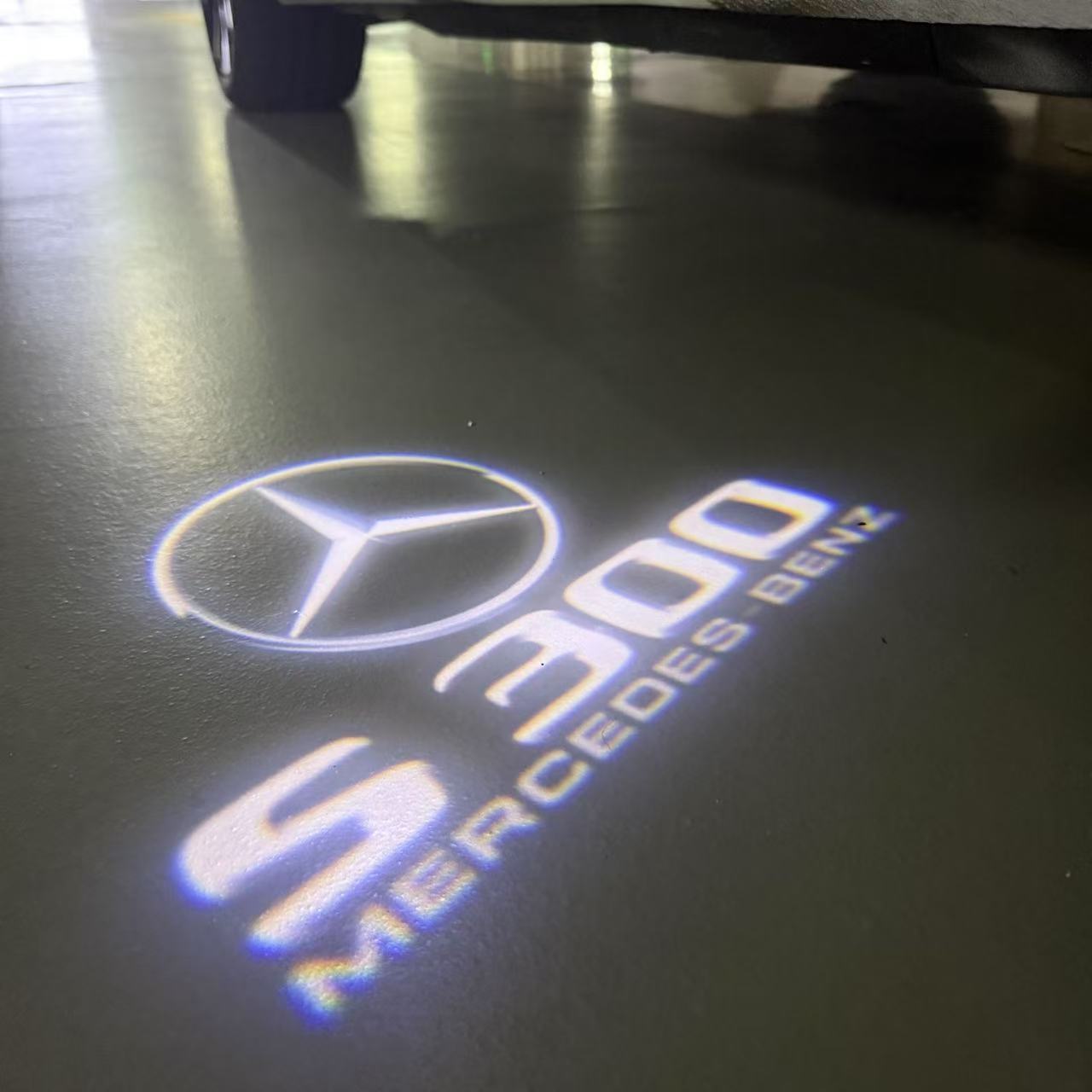 MERCEDES BENZ S 300 LOGO PROJECTOR LIGHTS  (quantity 1 = 1 sets/2 door lights)Nr.03f018