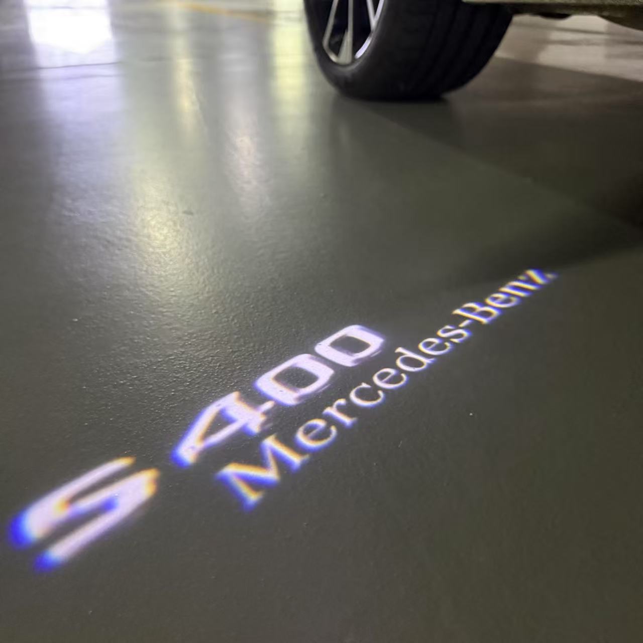 MERCEDES BENZ S 400 LOGO PROJECTOR LIGHTS  (quantity 1 = 1 sets/2 door lights)Nr.03f034