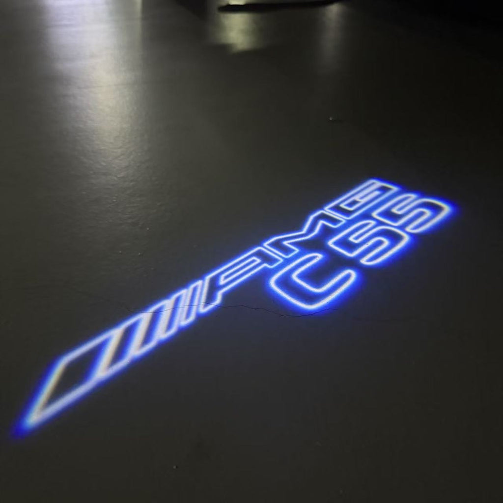 MERCEDES BENZ  C55 AMG LOGO PROJECTOT LIGHTS  (quantity 1 = 1 sets/2 door lights)Nr.03f012