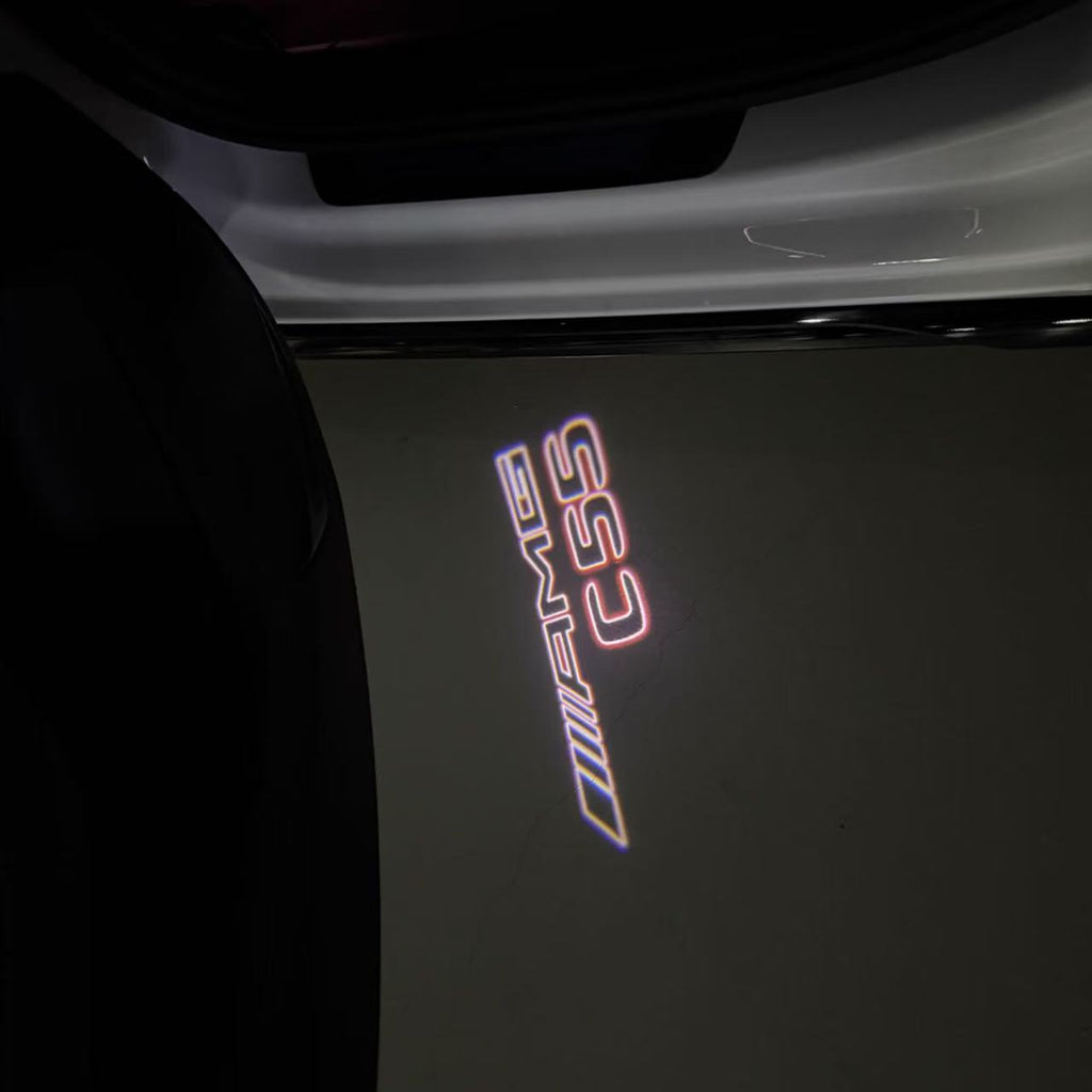 MERCEDES BENZ  C55 AMG LOGO PROJECTOT LIGHTS  (quantity 1 = 1 sets/2 door lights)Nr.03f011