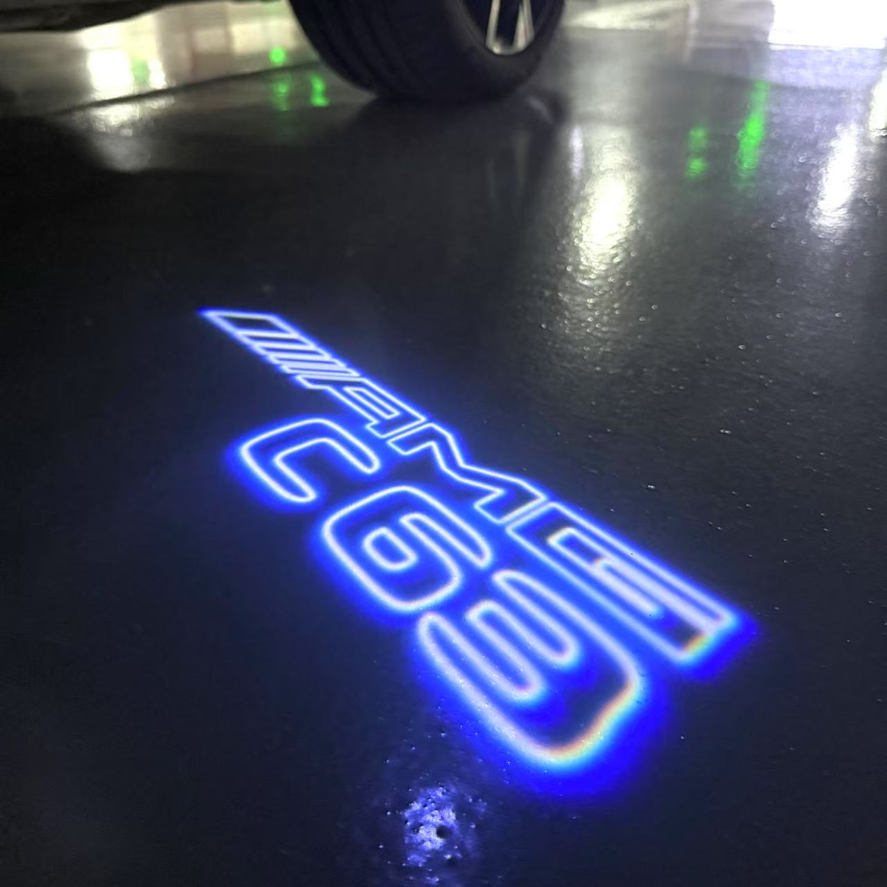MERCEDES BENZ  C63 AMG LOGO PROJECTOT LIGHTS  (quantity 1 = 1 sets/2 door lights)Nr.03f017