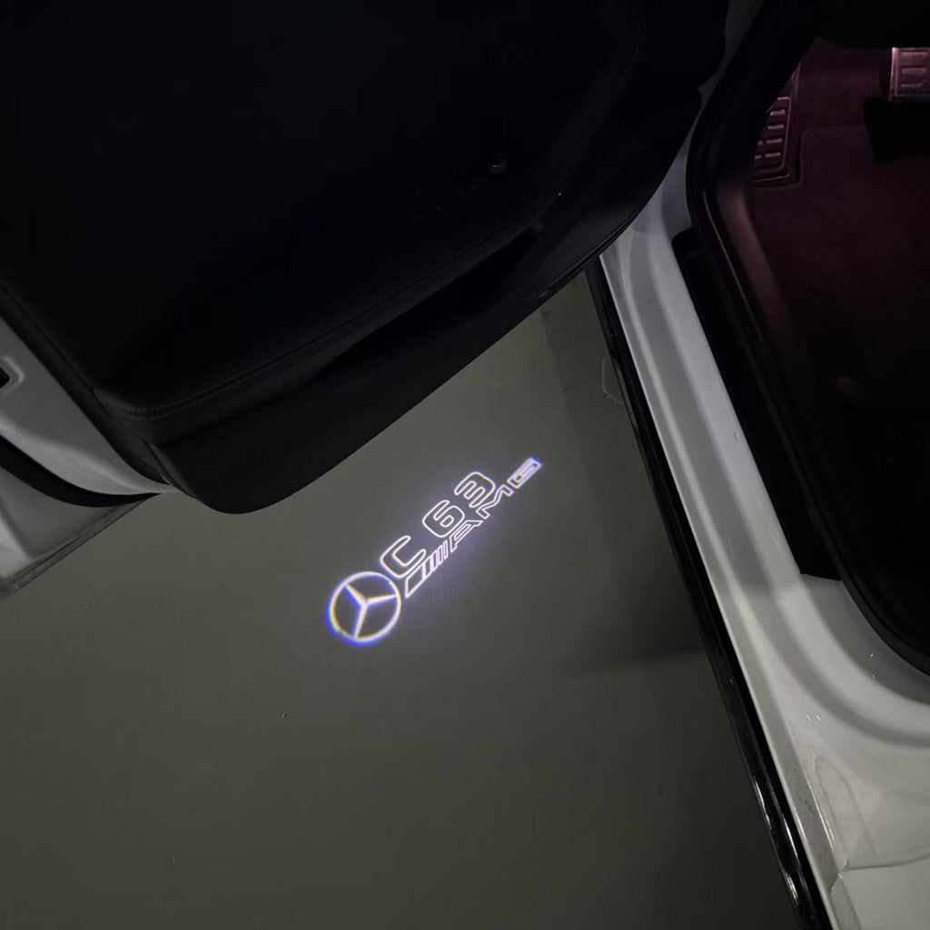MERCEDES BENZ  C63 AMG LOGO PROJECTOT LIGHTS  (quantity 1 = 1 sets/2 door lights)Nr.03f015