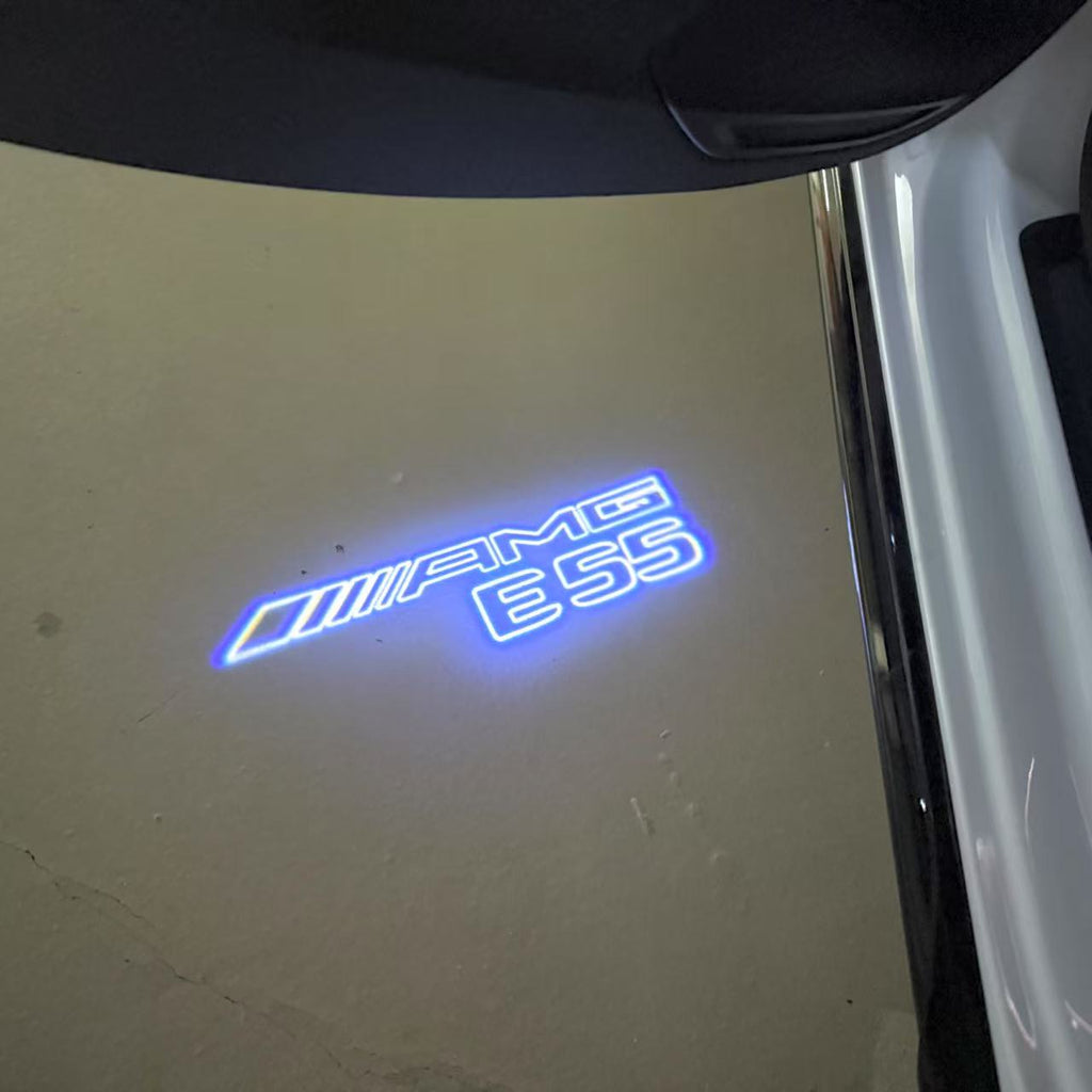 MERCEDES BENZ E55 AMG LOGO PROJECTOT LIGHTS  (quantity 1 = 1 sets/2 door lights)Nr.03f07