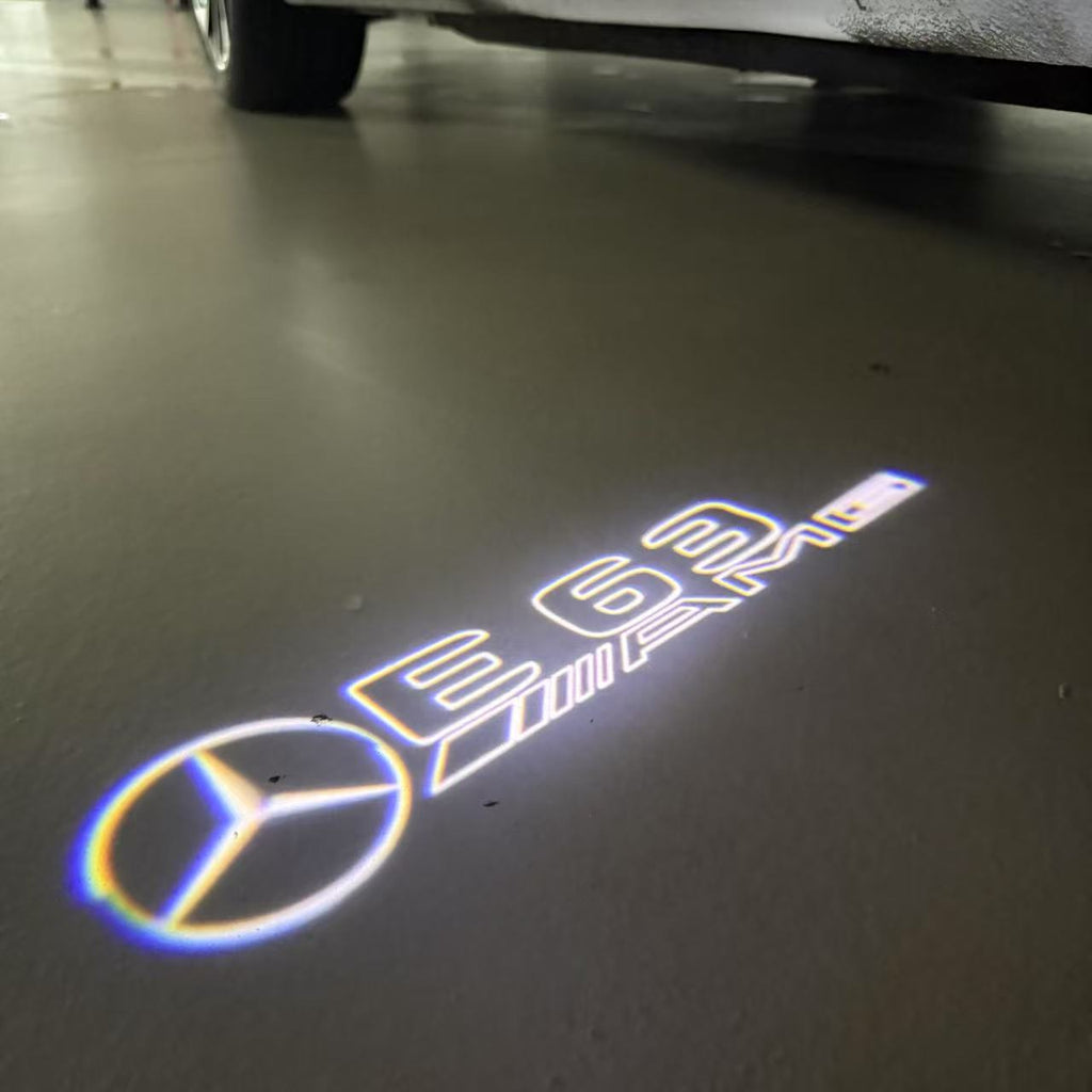 MERCEDES BENZ E63 AMG LOGO PROJECTOT LIGHTS  (quantity 1 = 1 sets/2 door lights)Nr.03f010