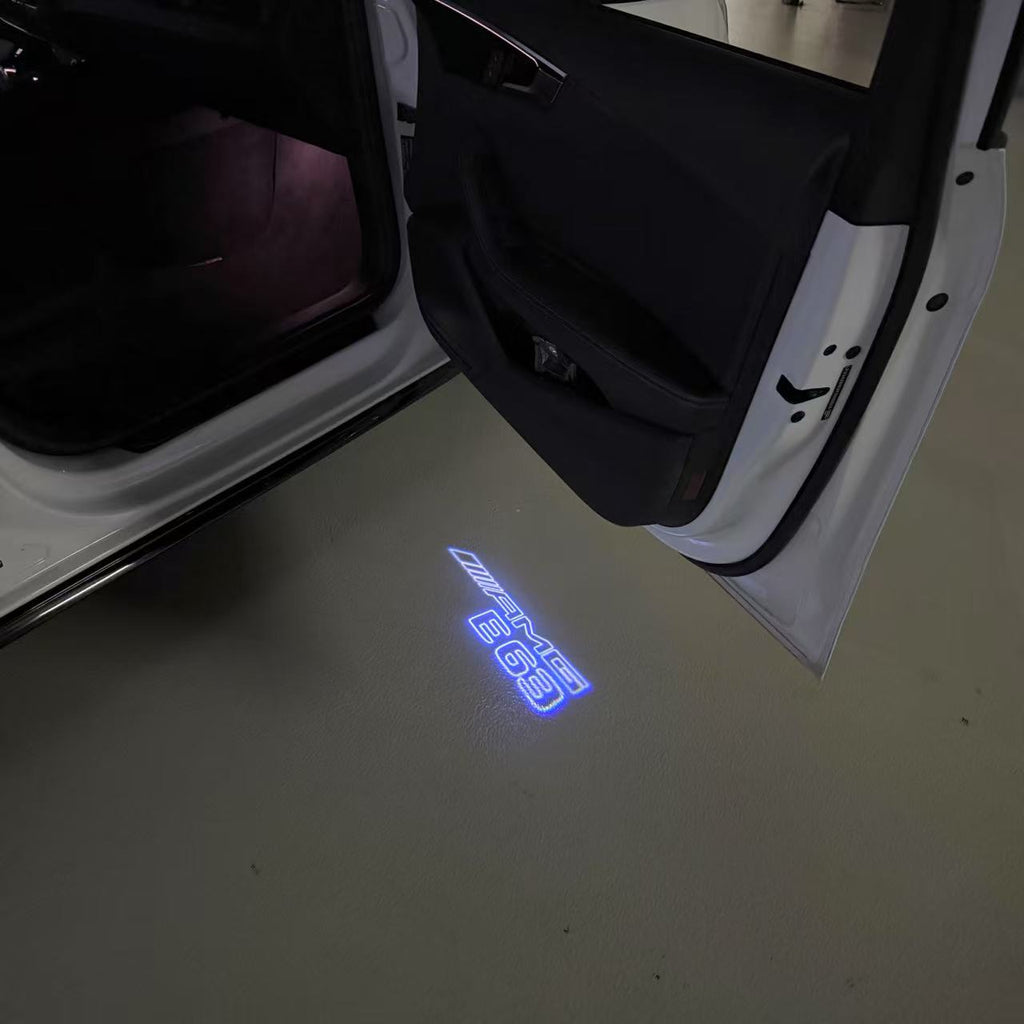 MERCEDES BENZ E63 AMG LOGO PROJECTOT LIGHTS  (quantity 1 = 1 sets/2 door lights)Nr.03f012