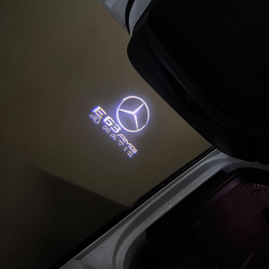 MERCEDES BENZ E63 AMG LOGO PROJECTOT LIGHTS  (quantity 1 = 1 sets/2 door lights)Nr.03f09