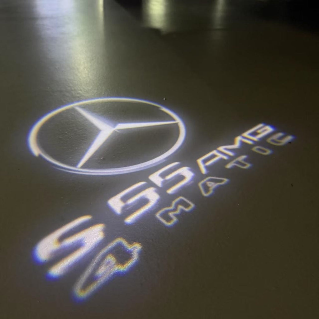 MERCEDES BENZ S 55 AMG LOGO PROJECTOR LIGHTS  (quantity 1 = 1 sets/2 door lights)Nr.03f04