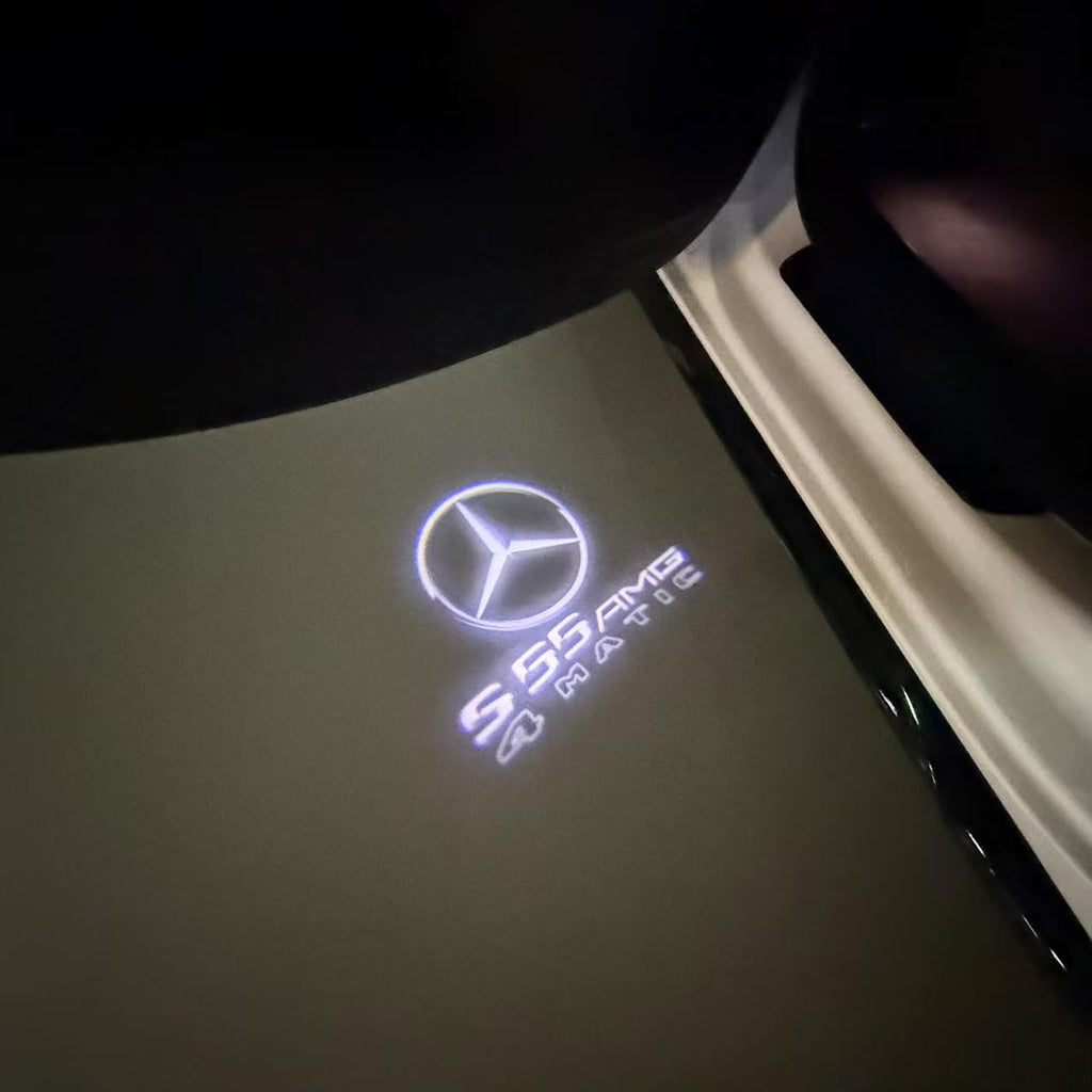 MERCEDES BENZ S 55 AMG LOGO PROJECTOR LIGHTS  (quantity 1 = 1 sets/2 door lights)Nr.03f04