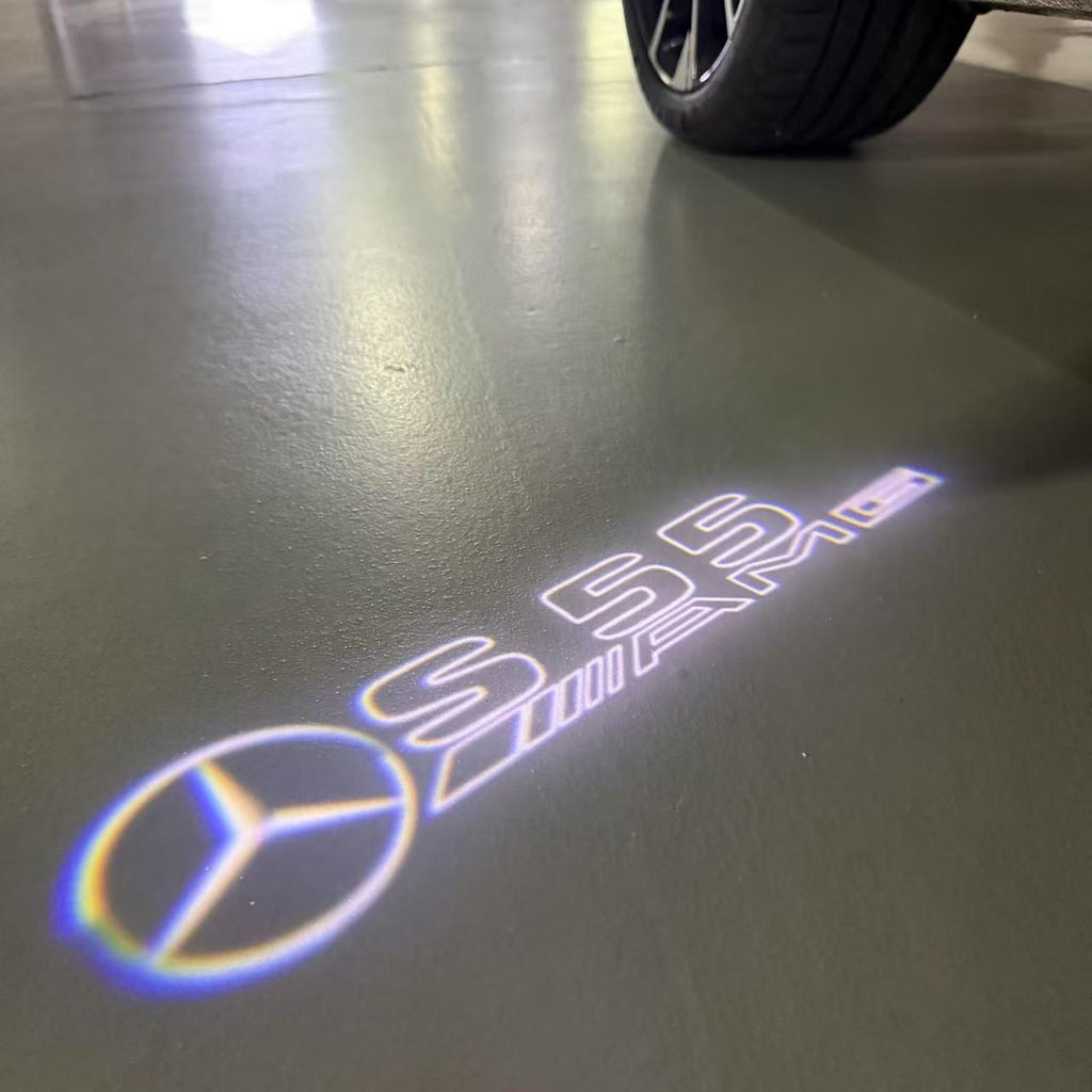 MERCEDES BENZ S 55 AMG LOGO PROJECTOR LIGHTS  (quantity 1 = 1 sets/2 door lights)Nr.03f05