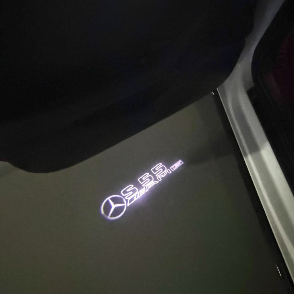 MERCEDES BENZ S 55 AMG LOGO PROJECTOR LIGHTS  (quantity 1 = 1 sets/2 door lights)Nr.03f05