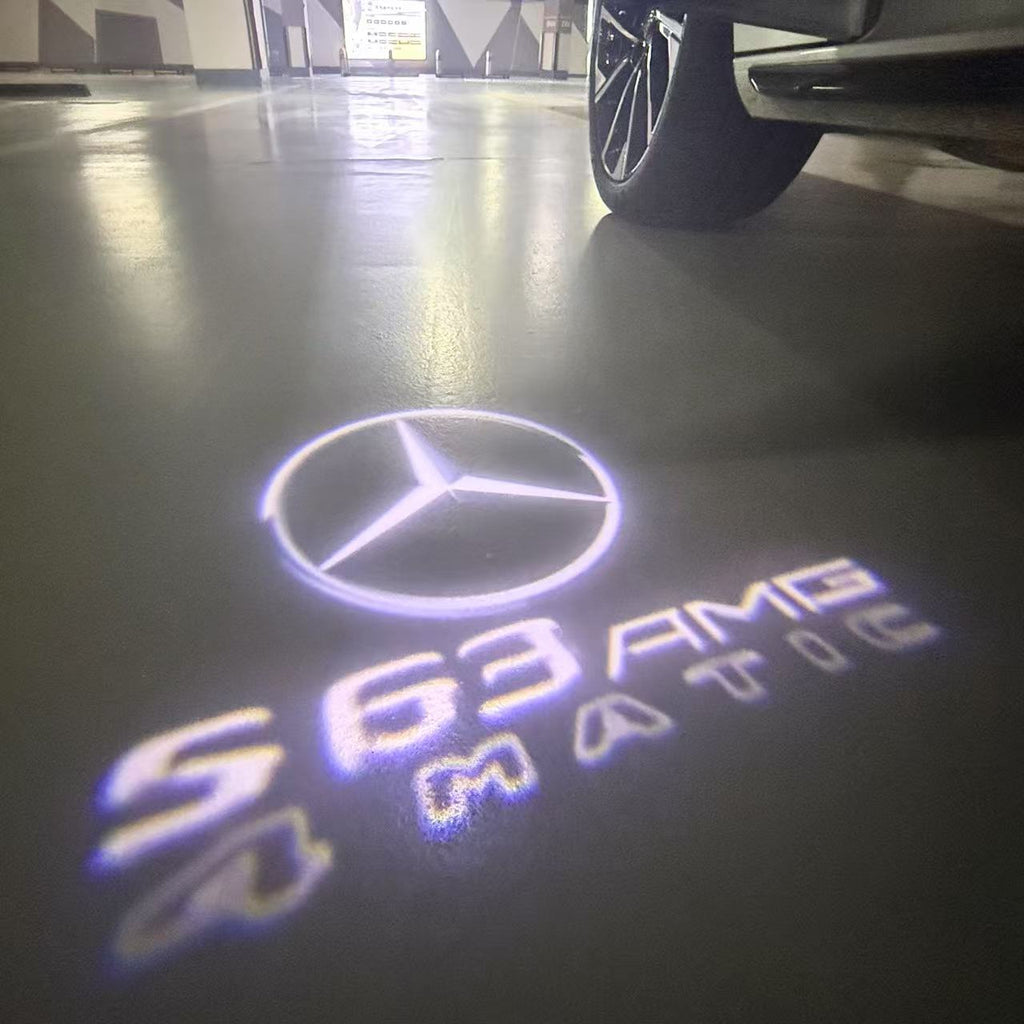 MERCEDES BENZ S 63 AMG LOGO PROJECTOR LIGHTS  (quantity 1 = 1 sets/2 door lights)Nr.03f09