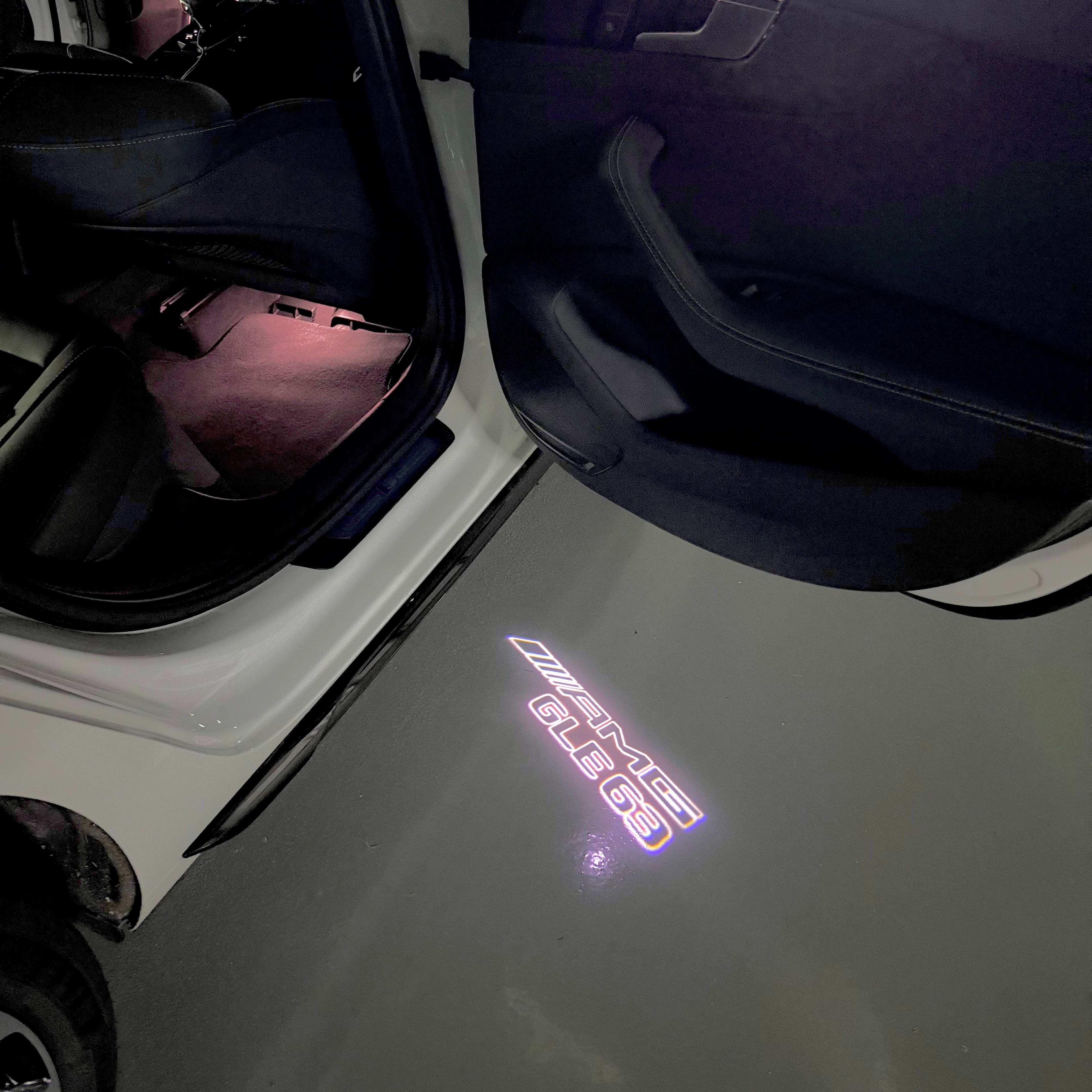 MERCEDES BENZ S 65 AMG LOGO PROJECTOR LIGHTS  (quantity 1 = 1 sets/2 door lights)Nr.03f016