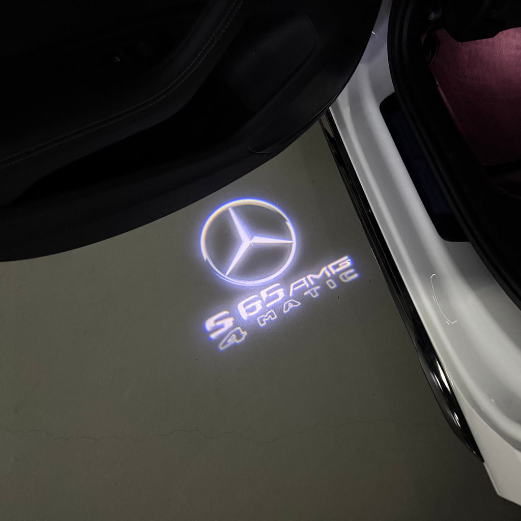 MERCEDES BENZ S 65 AMG LOGO PROJECTOR LIGHTS  (quantity 1 = 1 sets/2 door lights)Nr.03f013