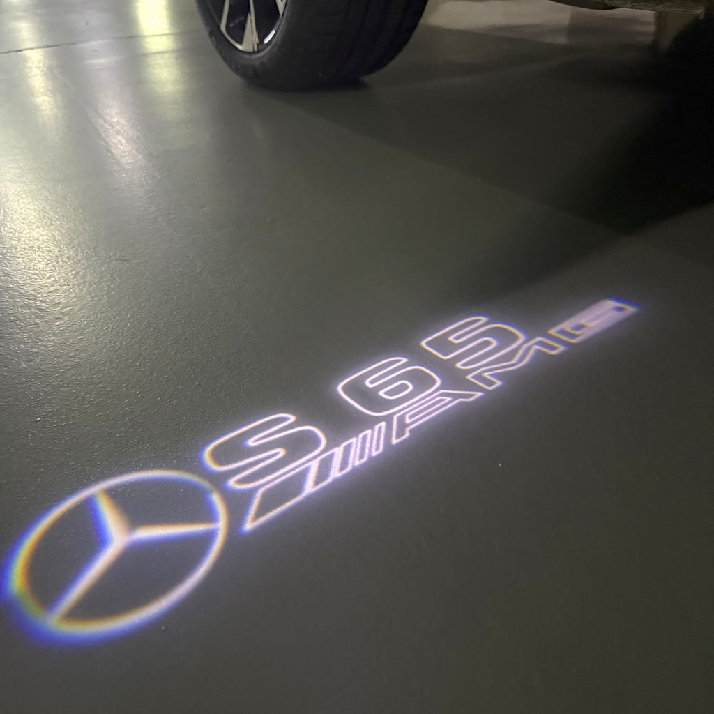 MERCEDES BENZ S 65 AMG LOGO PROJECTOR LIGHTS  (quantity 1 = 1 sets/2 door lights)Nr.03f014