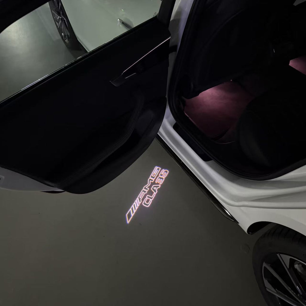 MERCEDES BENZ CLA 35 AMG  LOGO PROJECTOT LIGHTS  (quantity 1 = 1 sets/2 door lights)Nr.03f06