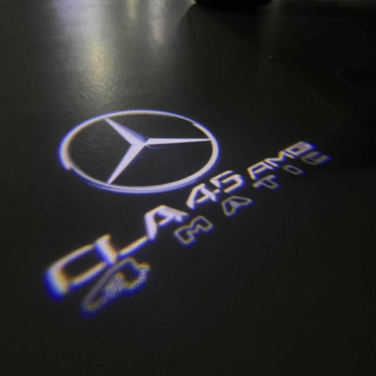 MERCEDES BENZ CLA 45 AMG   LOGO PROJECTOT LIGHTS  (quantity 1 = 1 sets/2 door lights)Nr.03f09