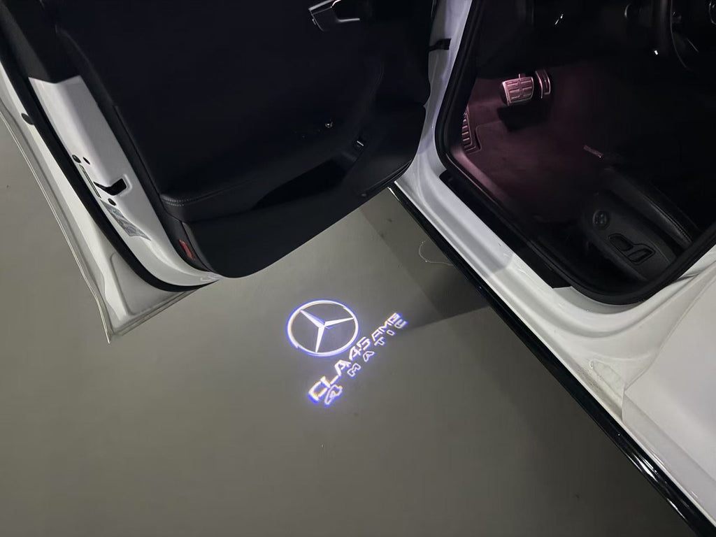 MERCEDES BENZ CLA 45 AMG   LOGO PROJECTOT LIGHTS  (quantity 1 = 1 sets/2 door lights)Nr.03f09
