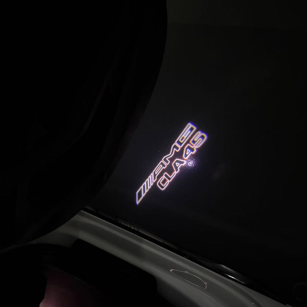 MERCEDES BENZ CLA 45 AMG   LOGO PROJECTOT LIGHTS  (quantity 1 = 1 sets/2 door lights)Nr.03f012