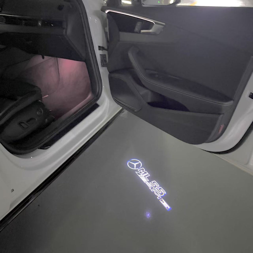 MERCEDES BENZ ML 55 AMG LOGO PROJECTOR LIGHTS  (quantity 1 = 1 sets/2 door lights)Nr.03f03