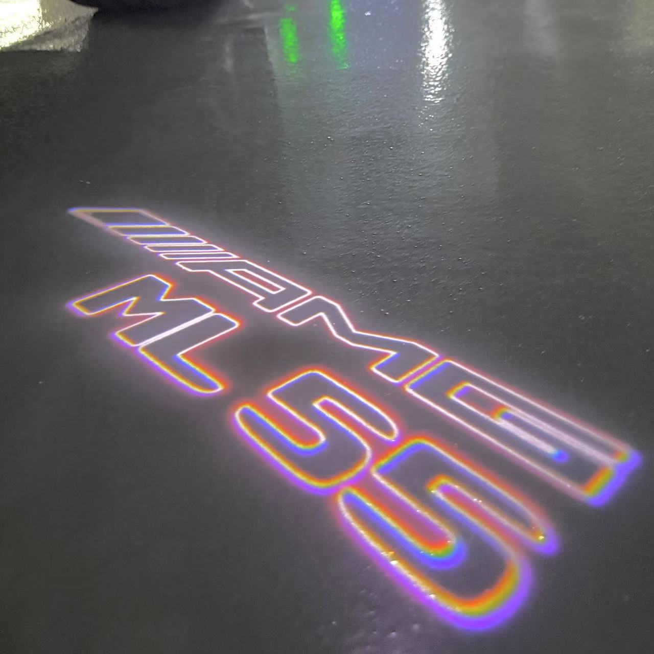 MERCEDES BENZ ML 55 AMG LOGO PROJECTOR LIGHTS  (quantity 1 = 1 sets/2 door lights)Nr.03f04