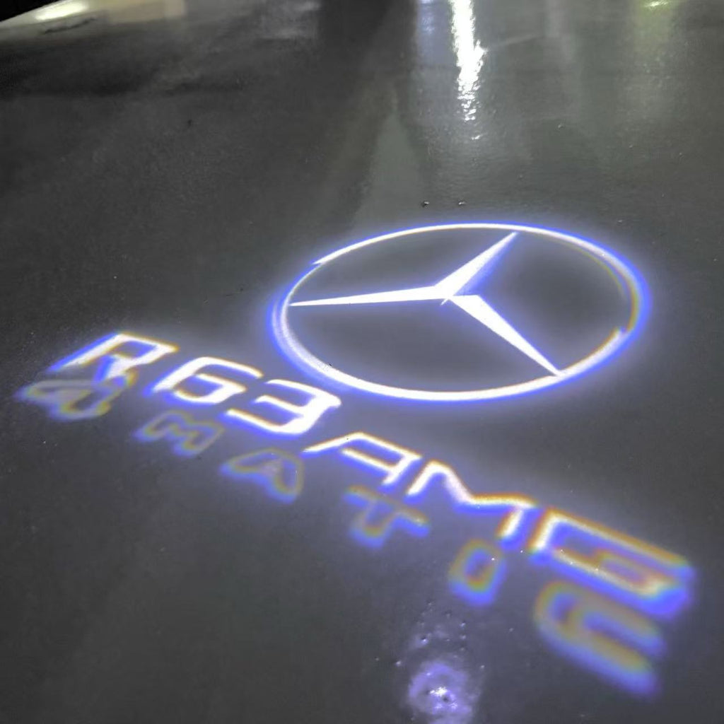MERCEDES BENZ R 63 AMG LOGO PROJECTOR LIGHTS  (quantity 1 = 1 sets/2 door lights)Nr.03f026