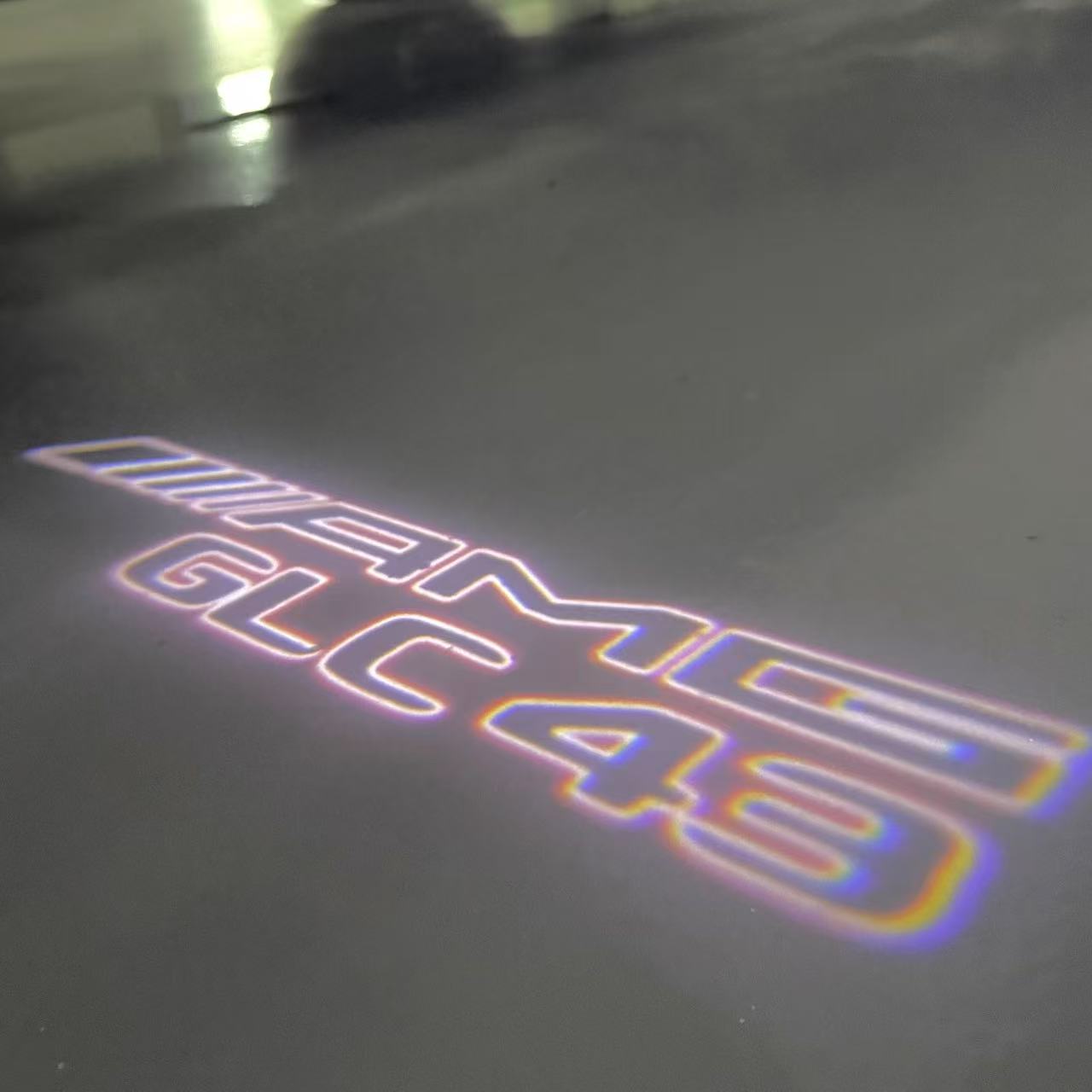 MERCEDES BENZ GLC 43 AMG LOGO PROJECTOR LIGHTS  (quantity 1 = 1 sets/2 door lights)Nr.03f025