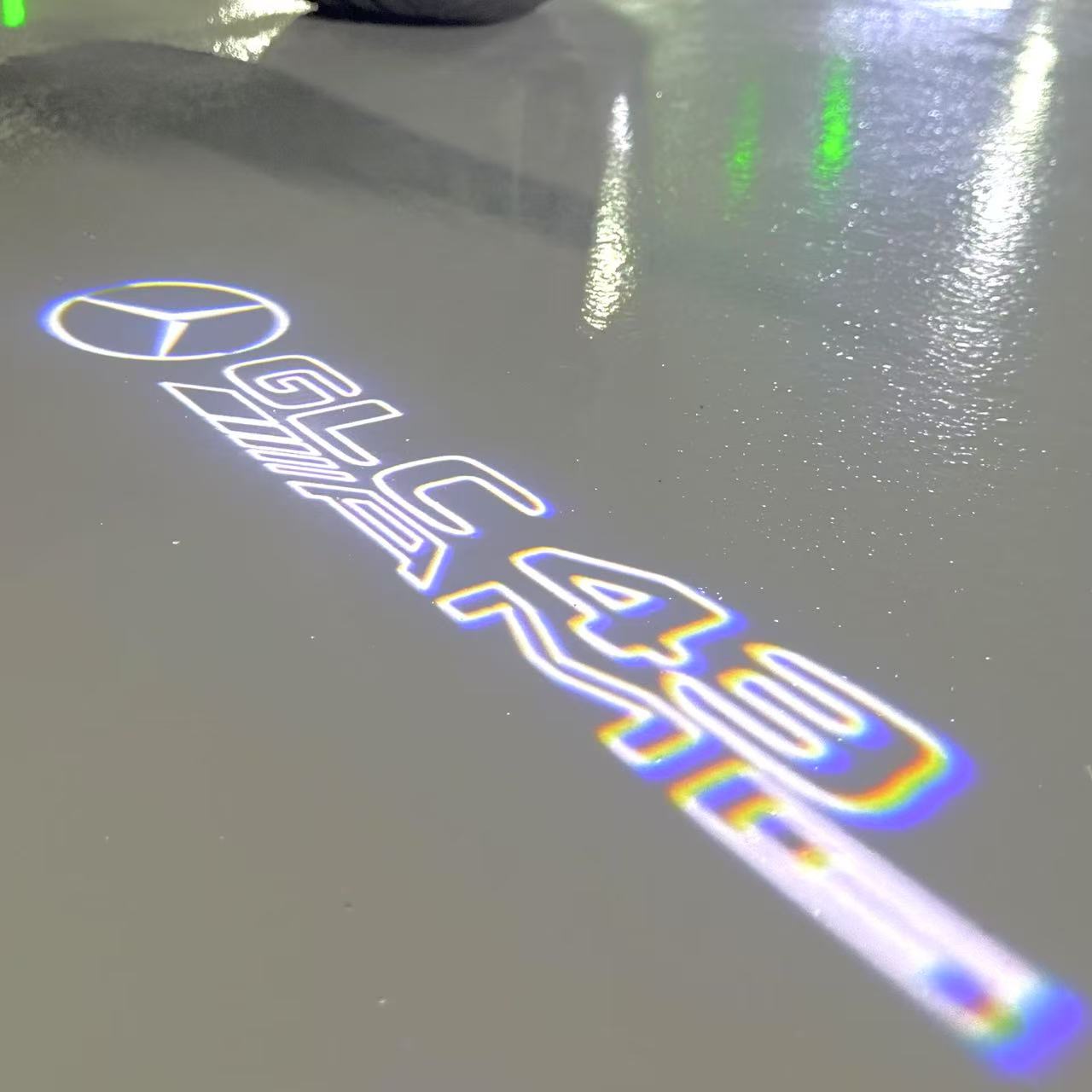 MERCEDES BENZ GLC 43 AMG LOGO PROJECTOR LIGHTS  (quantity 1 = 1 sets/2 door lights)Nr.03f027
