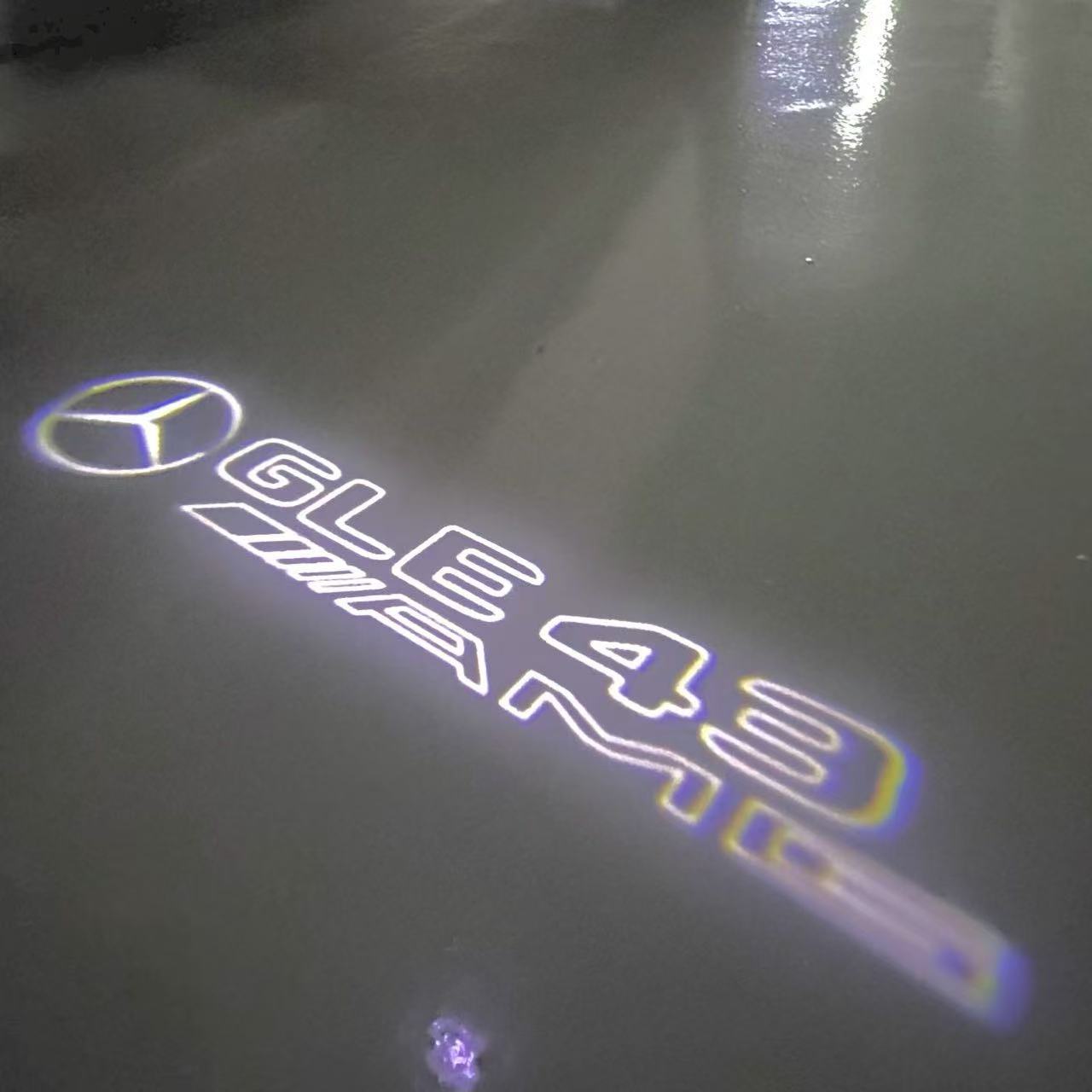MERCEDES BENZ GLE 43 AMG LOGO PROJECTOR LIGHTS  (quantity 1 = 1 sets/2 door lights)Nr.03f027