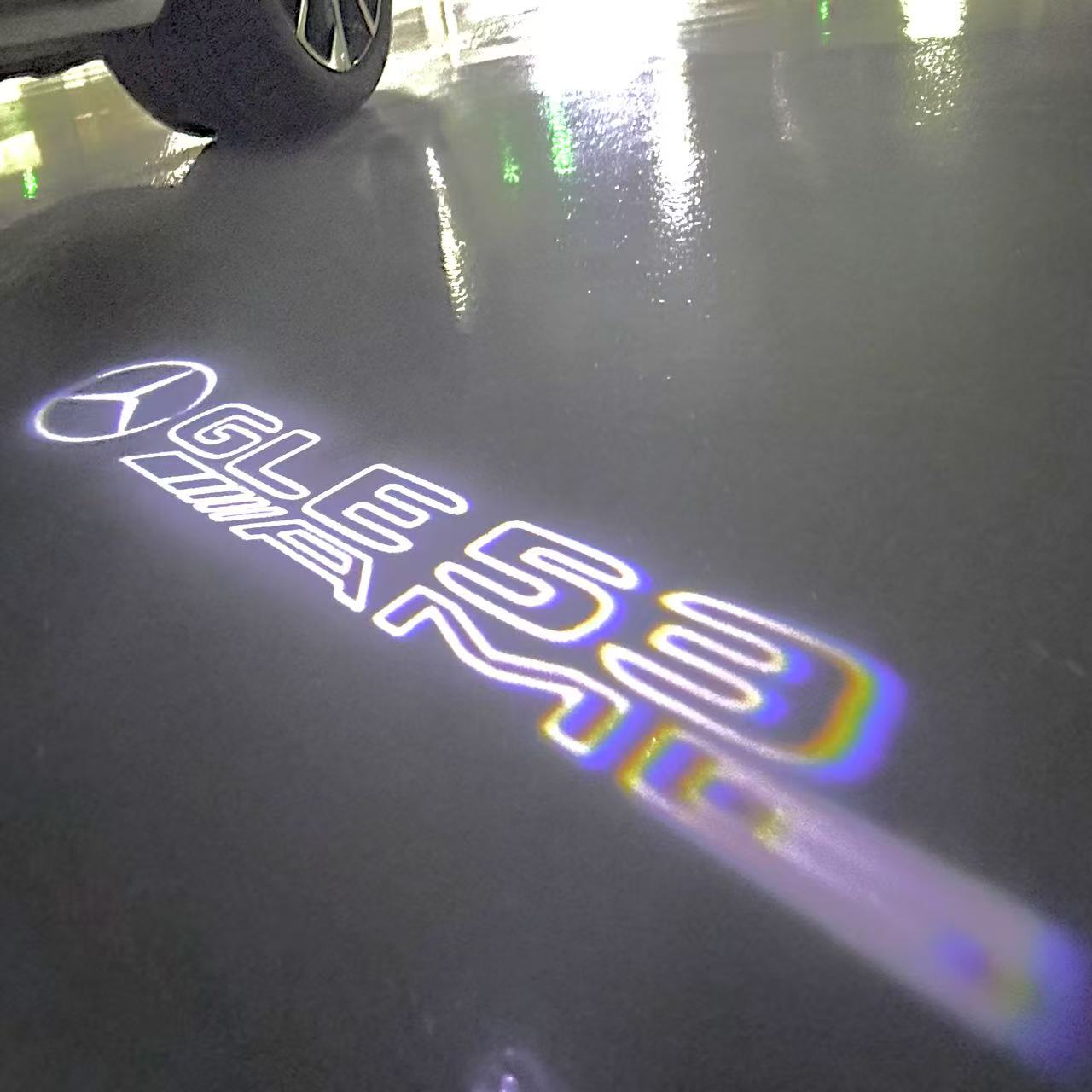 MERCEDES BENZ GLE 53 AMG LOGO PROJECTOR LIGHTS  (quantity 1 = 1 sets/2 door lights)Nr.03f032