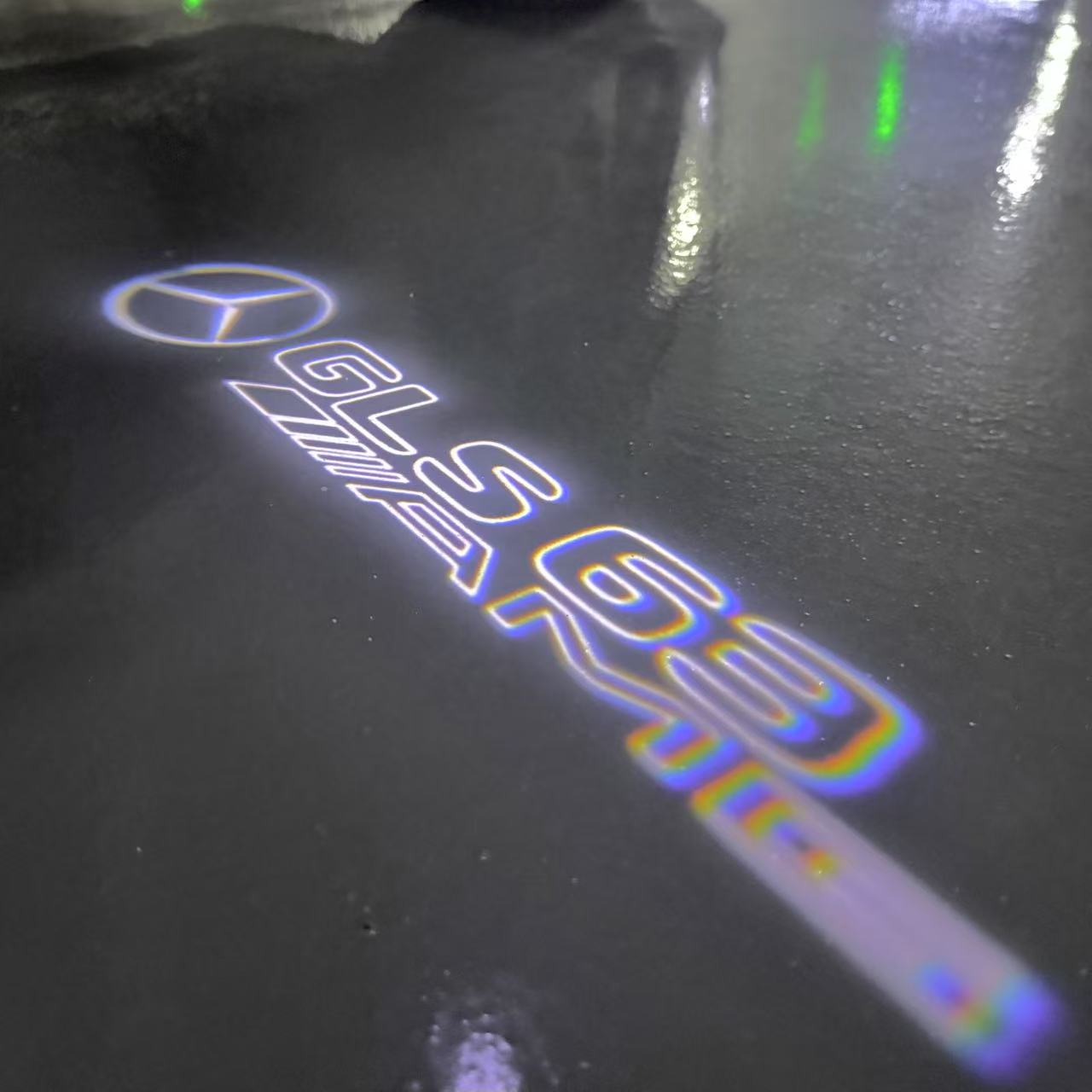 MERCEDES BENZ GLS 63 AMG LOGO PROJECTOR LIGHTS  (quantity 1 = 1 sets/2 door lights)Nr.03f028