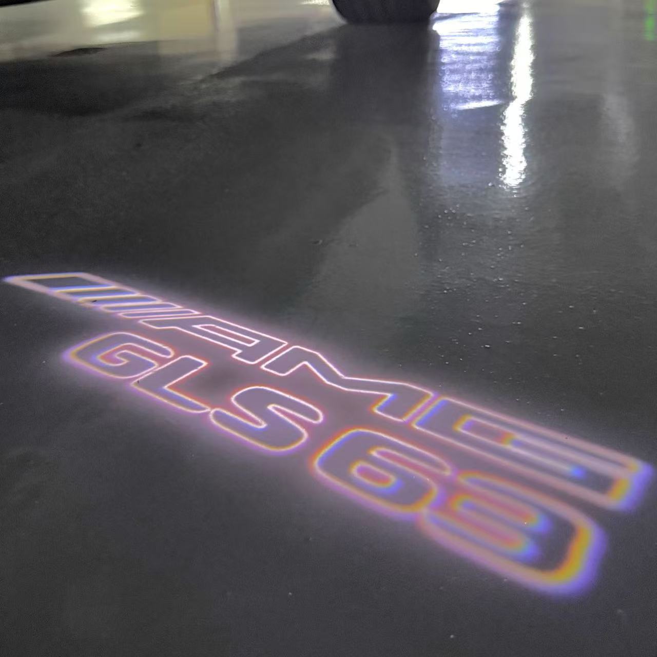 MERCEDES BENZ GLS 63 AMG LOGO PROJECTOR LIGHTS  (quantity 1 = 1 sets/2 door lights)Nr.03f033