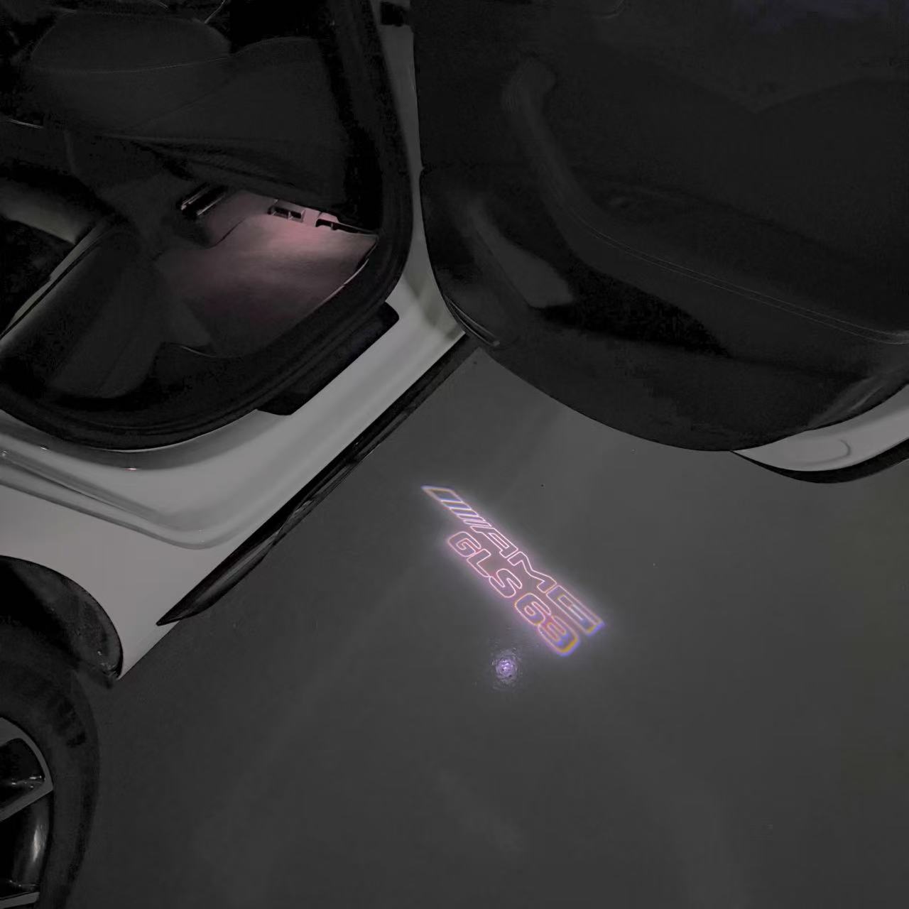 MERCEDES BENZ GLS 63 AMG LOGO PROJECTOR LIGHTS  (quantity 1 = 1 sets/2 door lights)Nr.03f033